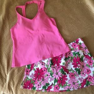 Lands’ End swim tankini and swim skirt